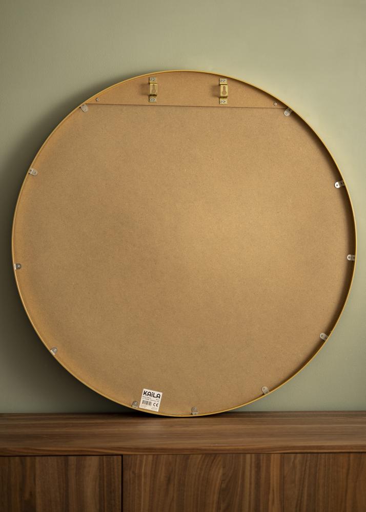 KAILA Miroir rond Edge Gold diamètre 90 cm