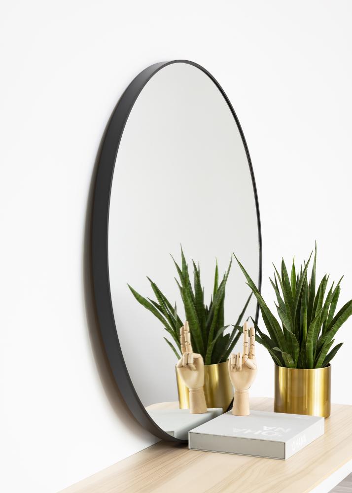 KAILA Miroir rond Edge Black diamètre 100 cm