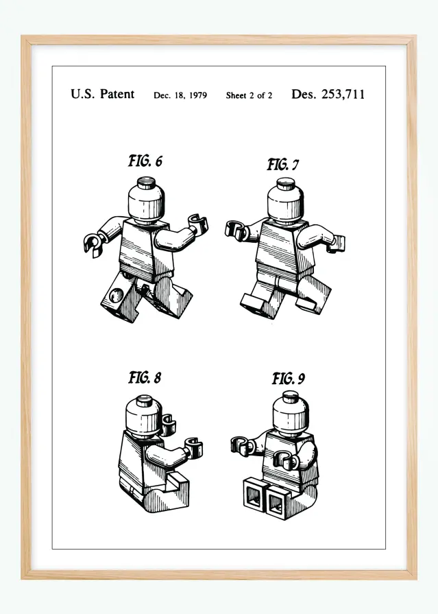 Dessin de brevet - Lego II - Poster