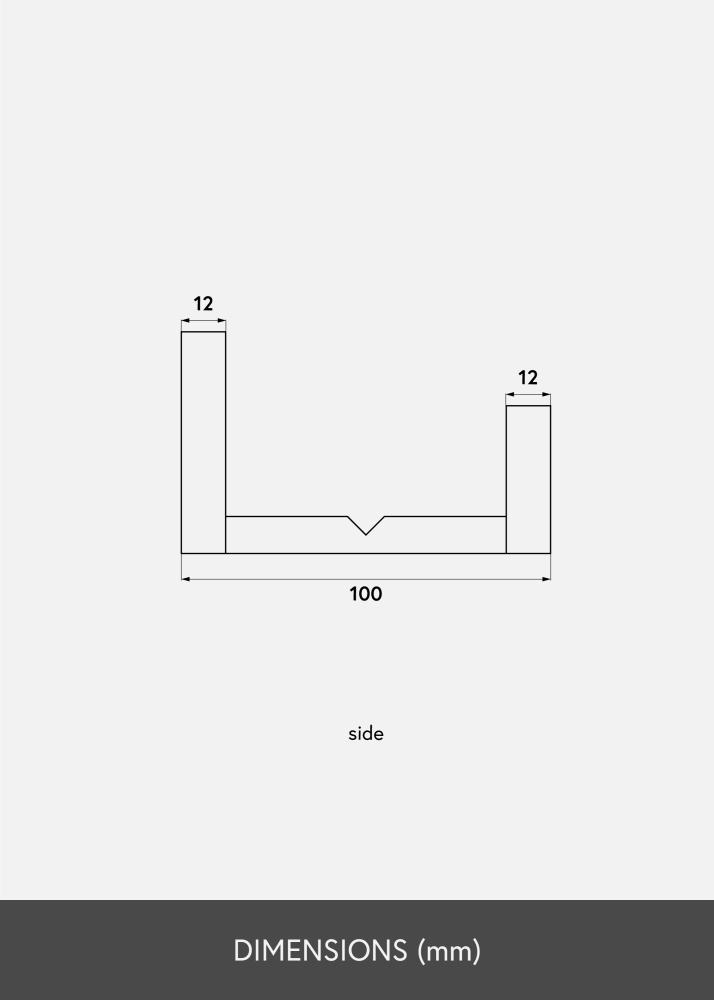 KAILA Étagère pour cadre Blanc 110 cm