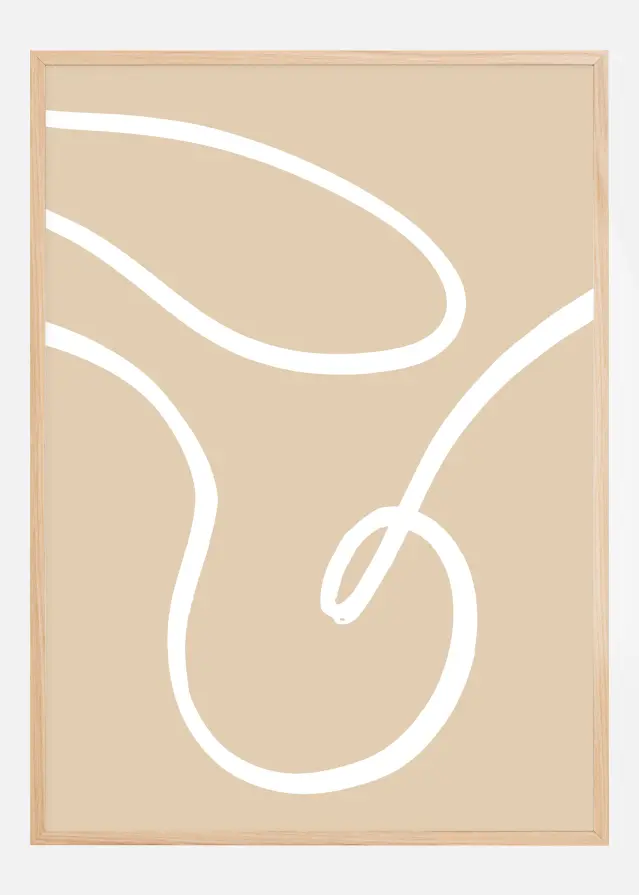 Beige Lines II Poster