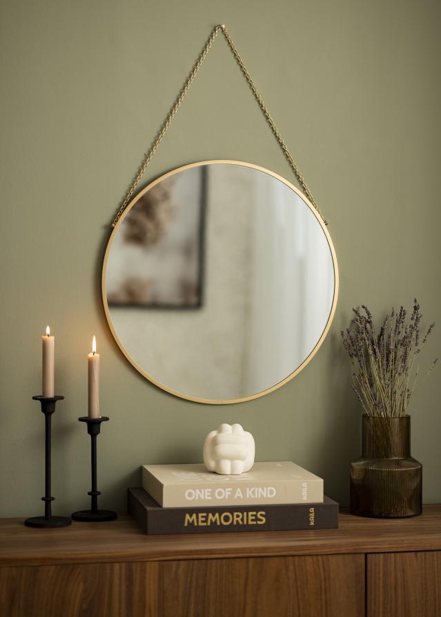 Miroir rond Modern Or 51 cm Ø