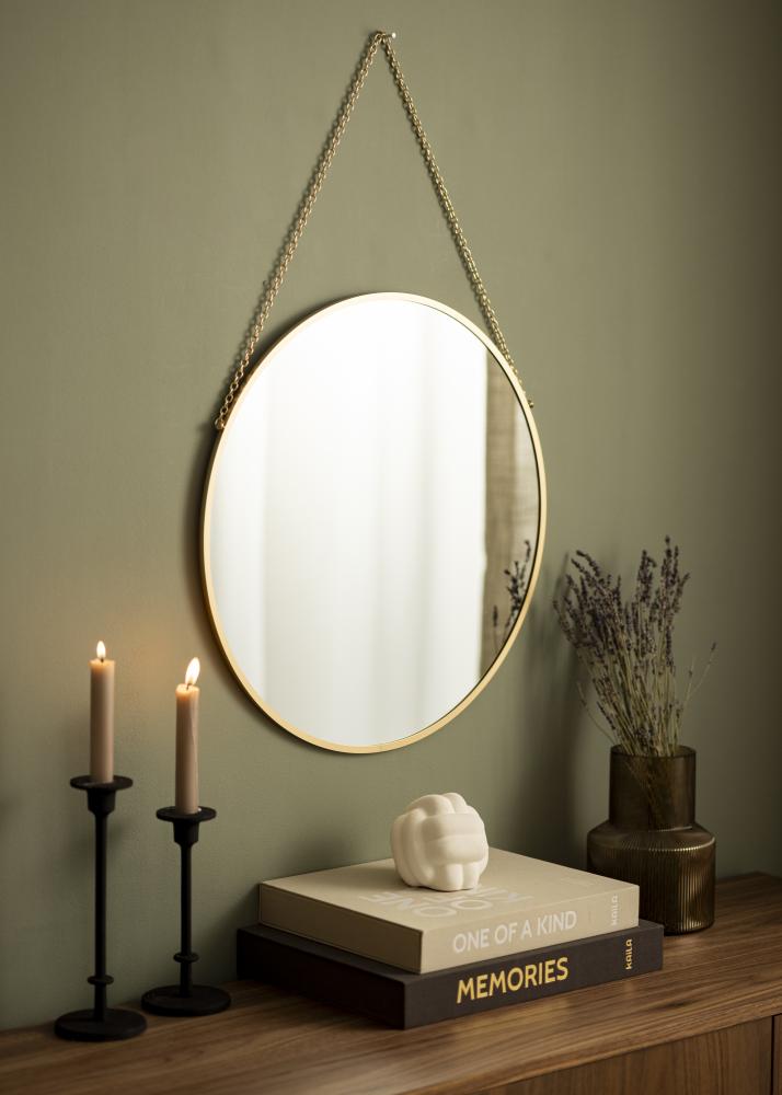 Miroir rond Modern Or 51 cm Ø