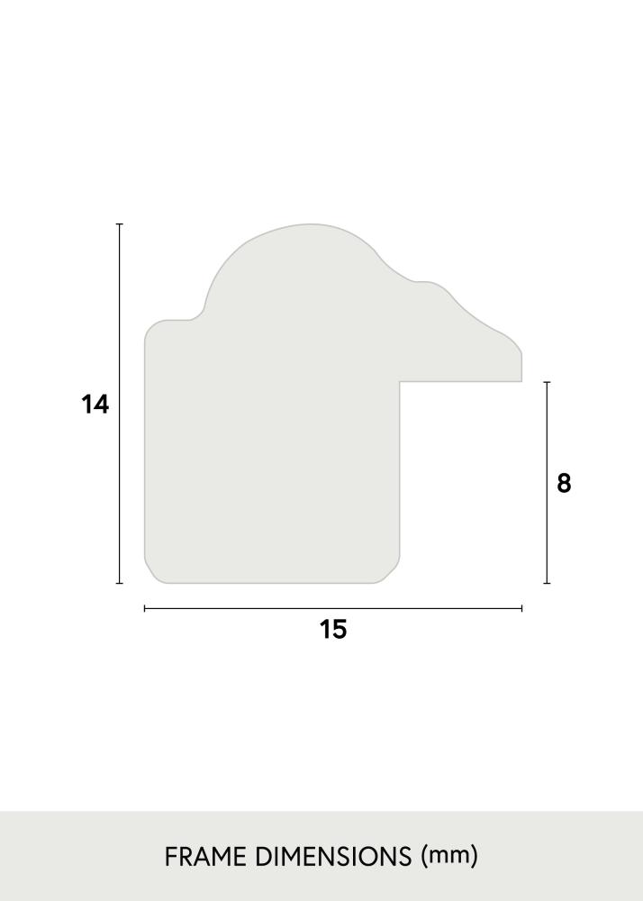 Cadre Horndal Marron 45x60 cm - Passe-partout Blanc 35x50 cm