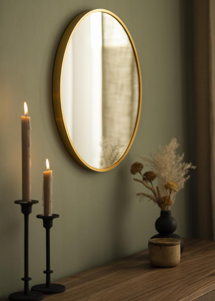 KAILA Round Mirror - Edge Gold diamètre 50 cm