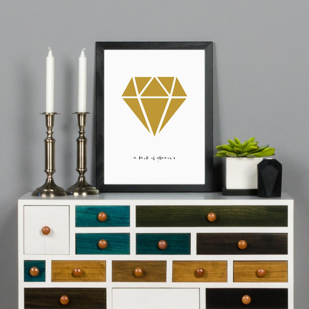 Diamant - Or Poster