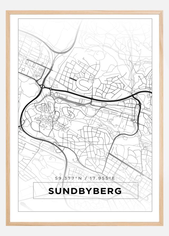 Map - Sundbyberg - White