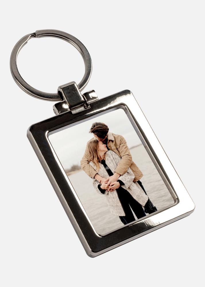 PAC Porte-clefs Argent pour 1 image en 3,5x4,5 cm