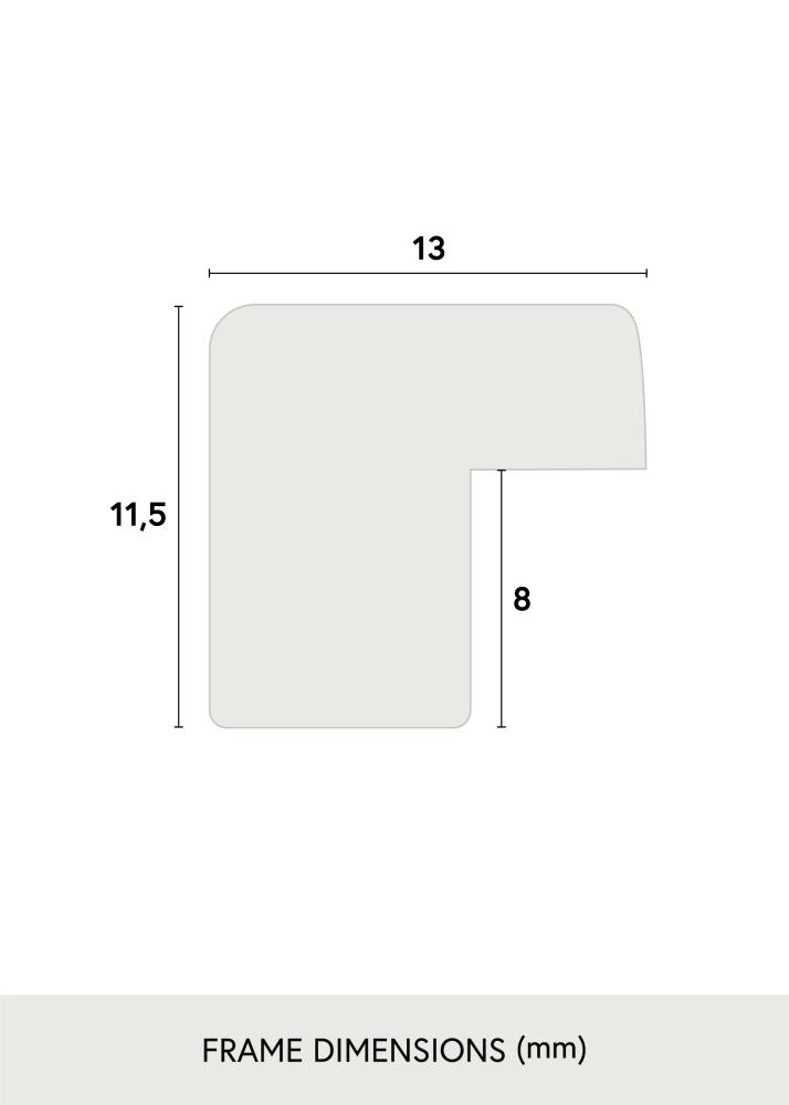 Cadre Edsbyn Noyer 14x18 cm - Passe-partout Blanc 10x13 cm