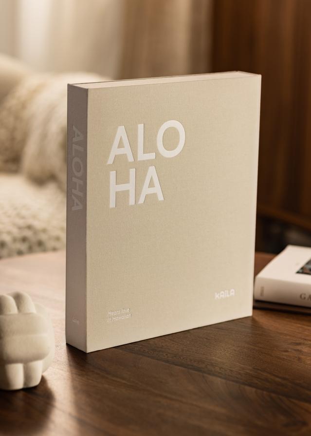 KAILA ALOHA - Coffee Table Photo Album (60 Pages Noires / 30 Feuilles)