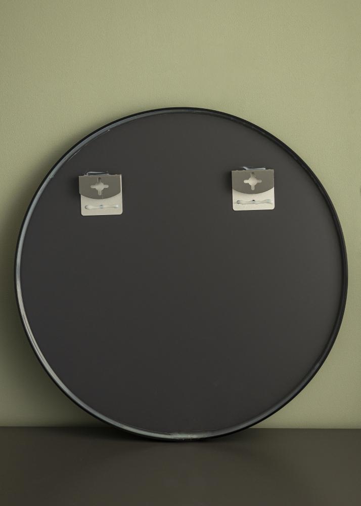 Miroir Madrid Noir diamètre 60 cm