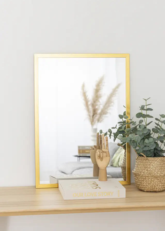 Miroir Gold Wood 53x73 cm