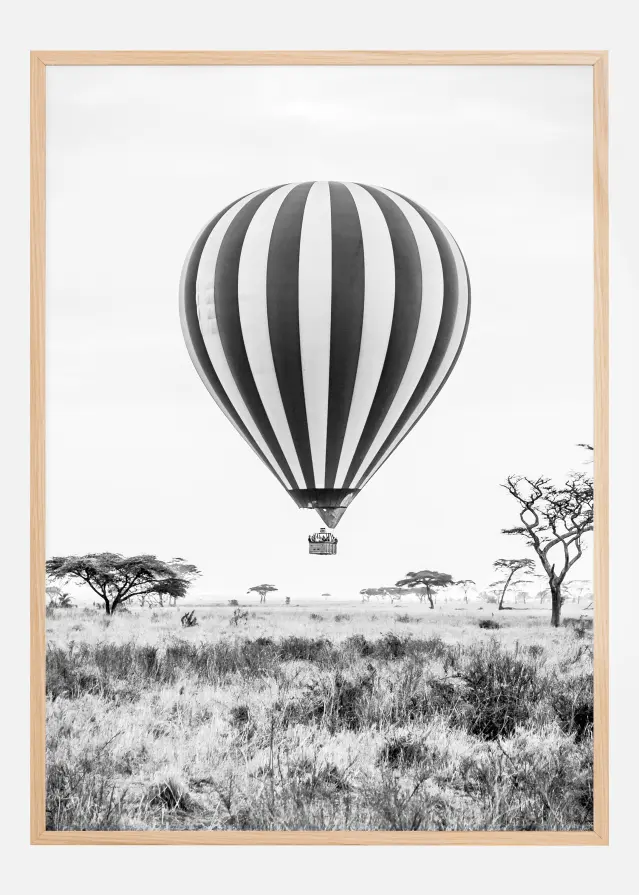 Striped Balloon Poster