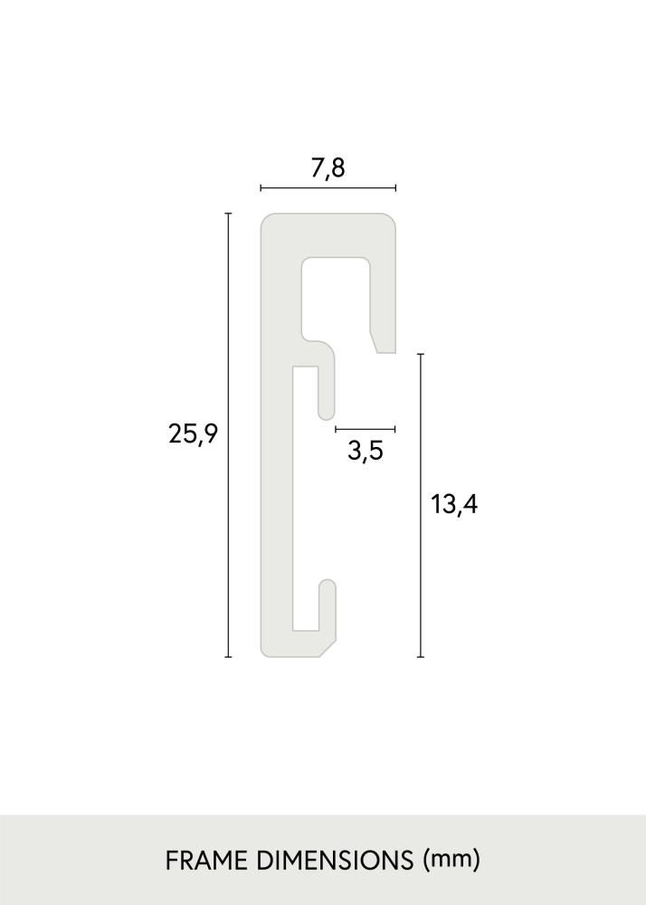 Cadre Nielsen Premium Verre antireflet Brillant Noir 70x100 cm