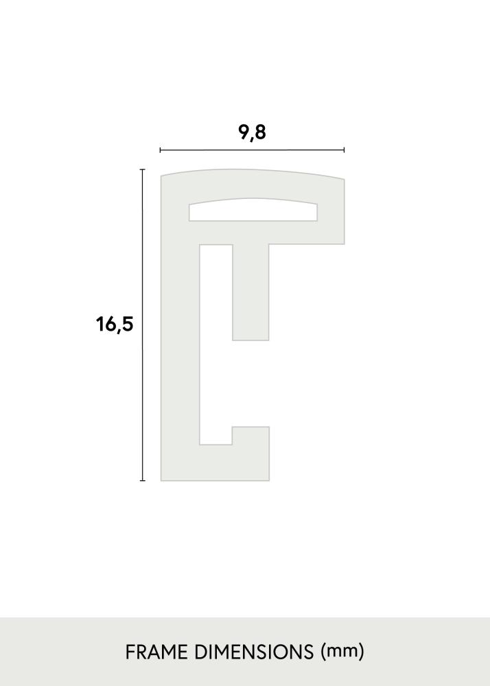 Cadre New Lifestyle Argent 60x80 cm - Passe-partout Blanc 50x60 cm