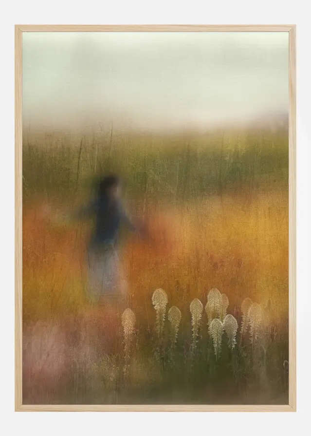 A Girl And Bear Grass Poster