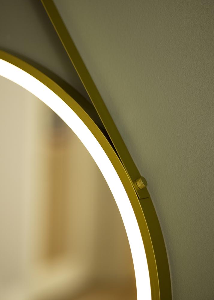 KAILA Miroir Belt LED Guld 60 cm Ø