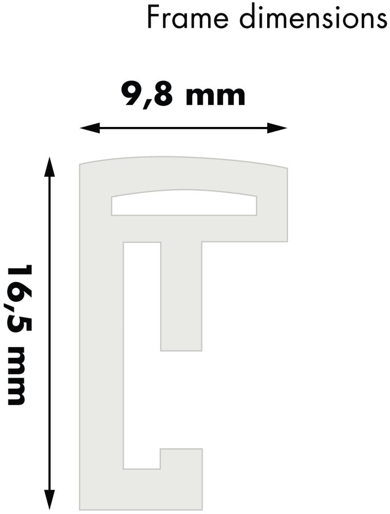 Cadre New Lifestyle Blanc 20x30 cm - Passe-partout Blanc 15x21 cm (A5)