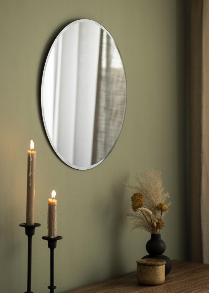 KAILA Miroir rond Dark Smoked Grey Deluxe diamètre 50 cm