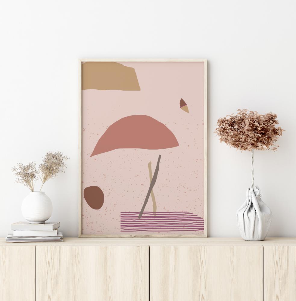 Abstract Art - Pink Poster