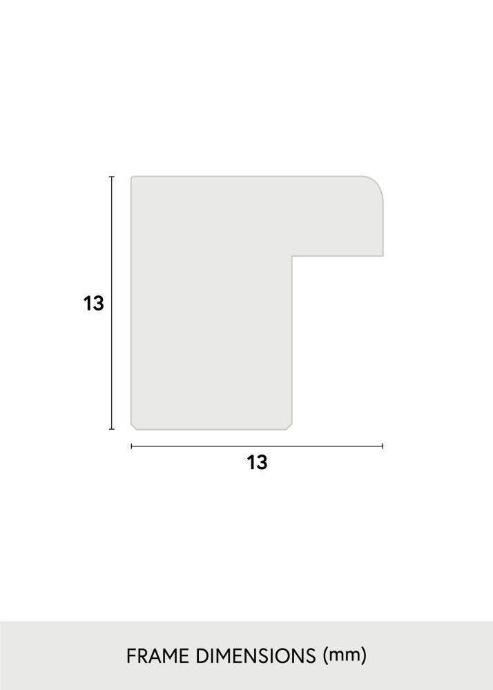 Cadre Galant Pin 40x50 cm - Passe-partout Blanc 27x35 cm