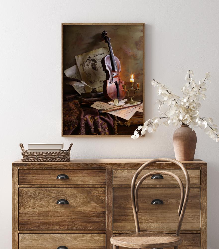 Still Life With Violin Poster