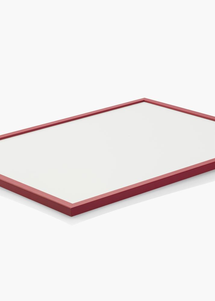 Cadre Edsbyn Rouge 40x40 cm - Passe-partout Blanc 10x10 pouces