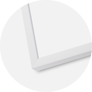 Cadre E-Line Blanc 30x30 cm - Passe-partout Blanc 20x20 cm