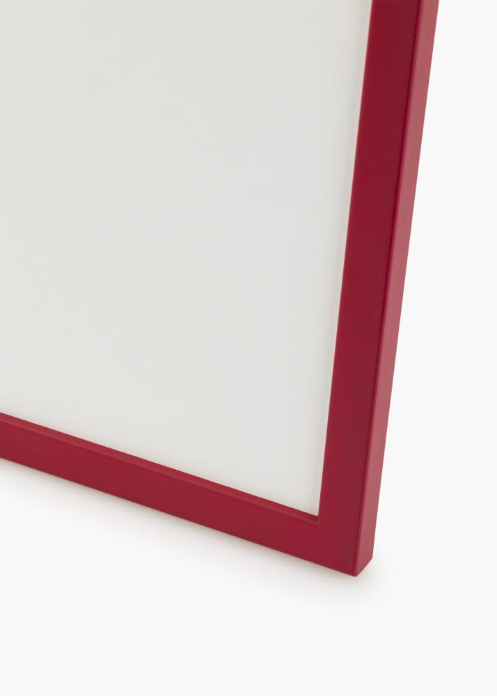 Cadre Edsbyn Rouge 40x40 cm - Passe-partout Blanc 10x10 pouces