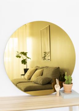 KAILA Miroir rond Gold diamètre 110 cm