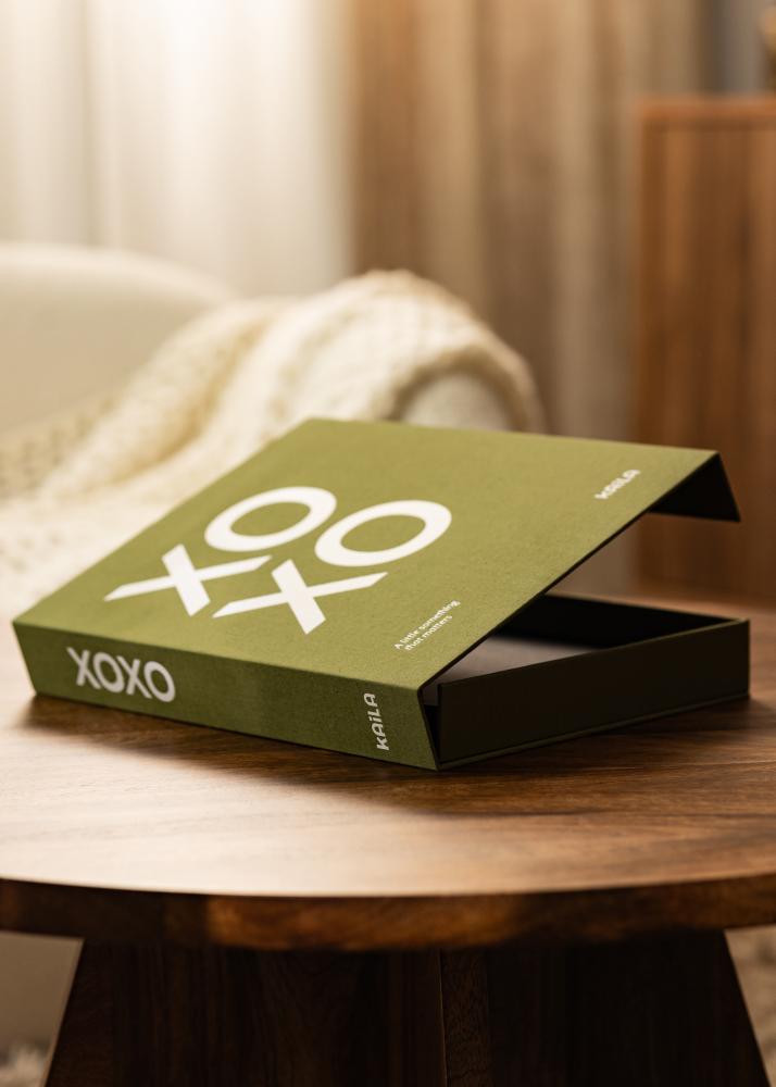 KAILA XOXO Olive - Coffee Table Photo Album (60 Pages Noires / 30 Feuilles)