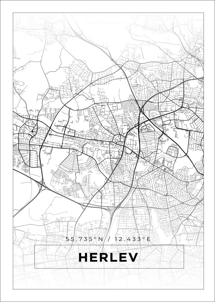 Map - Herlev - White