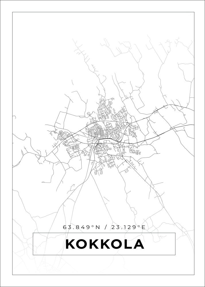 Map - Kokkola - White