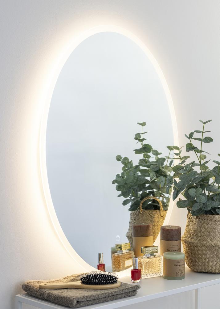 KAILA Miroir Oval LED 60x80 cm