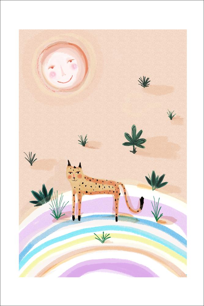 Rainbow Leopard Poster