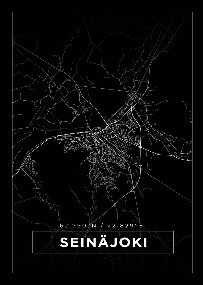 Map - Seinäjoki - Black