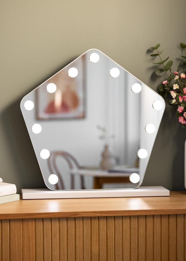 KAILA Miroir de maquillage Hollywood Star 12 50x52 cm