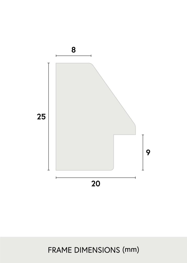 Cadre Globe Expresso 30x40 cm - Passe-partout Blanc 20x30 cm