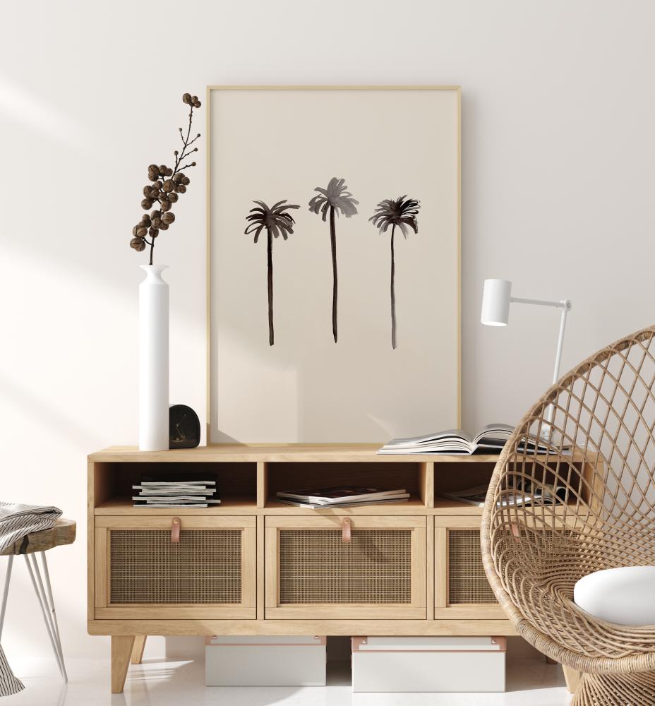 Palm Trees Ink Poster