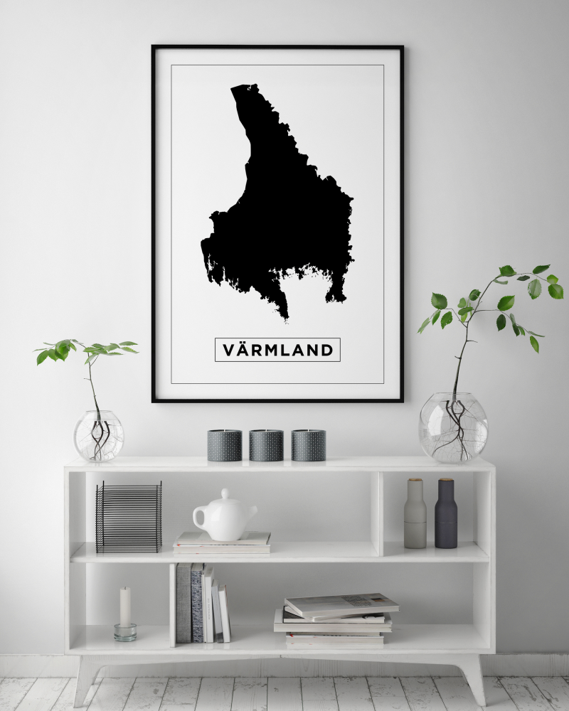 Map - Värmland - White