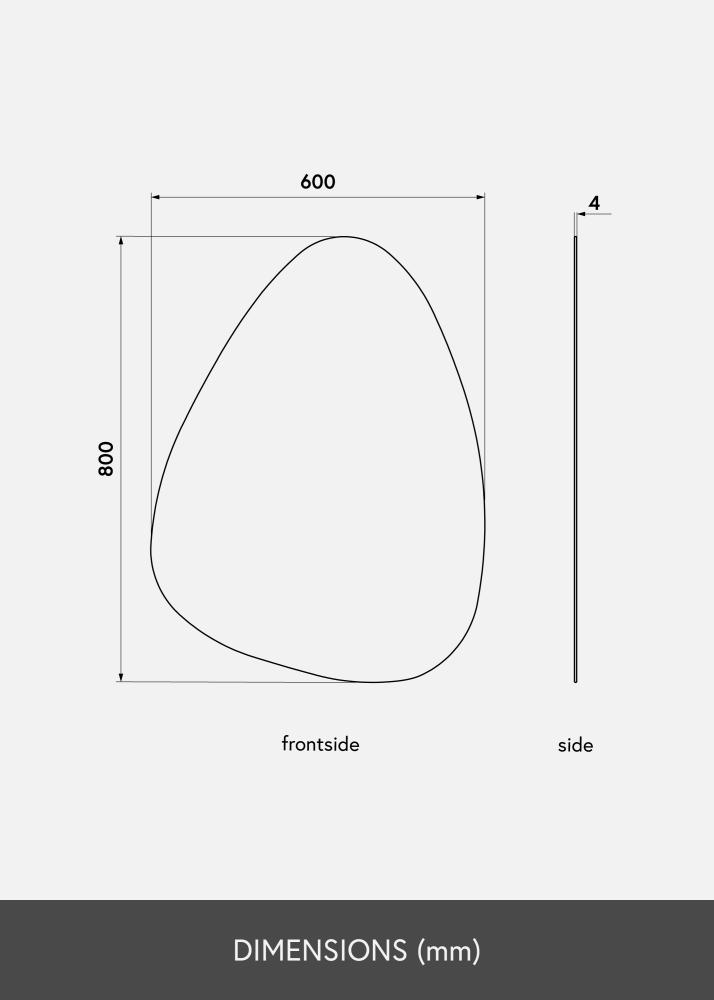 KAILA Miroir Shape I 60x80 cm